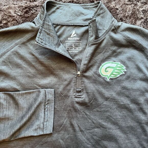 Other - Georgia Gwinnett Grizzlies GGC Long‎ Sleeve 1/4 Zip Gray Pullover Shirt Mens L